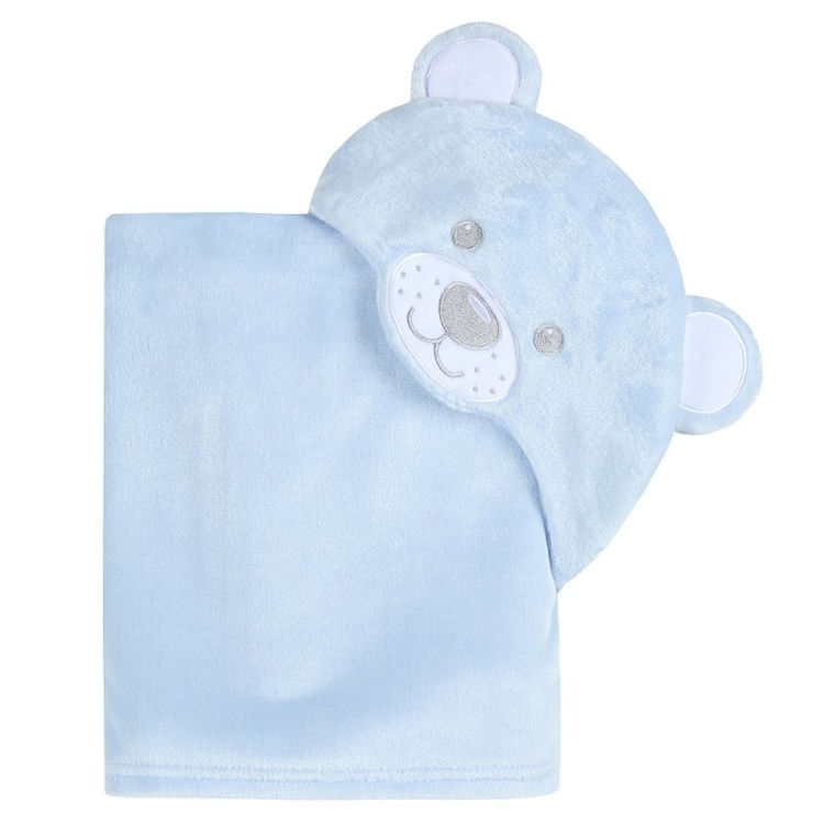 Picture of 19C233: – 9448-BABY NOVELTY PLUSH BEAR HOODED WRAP